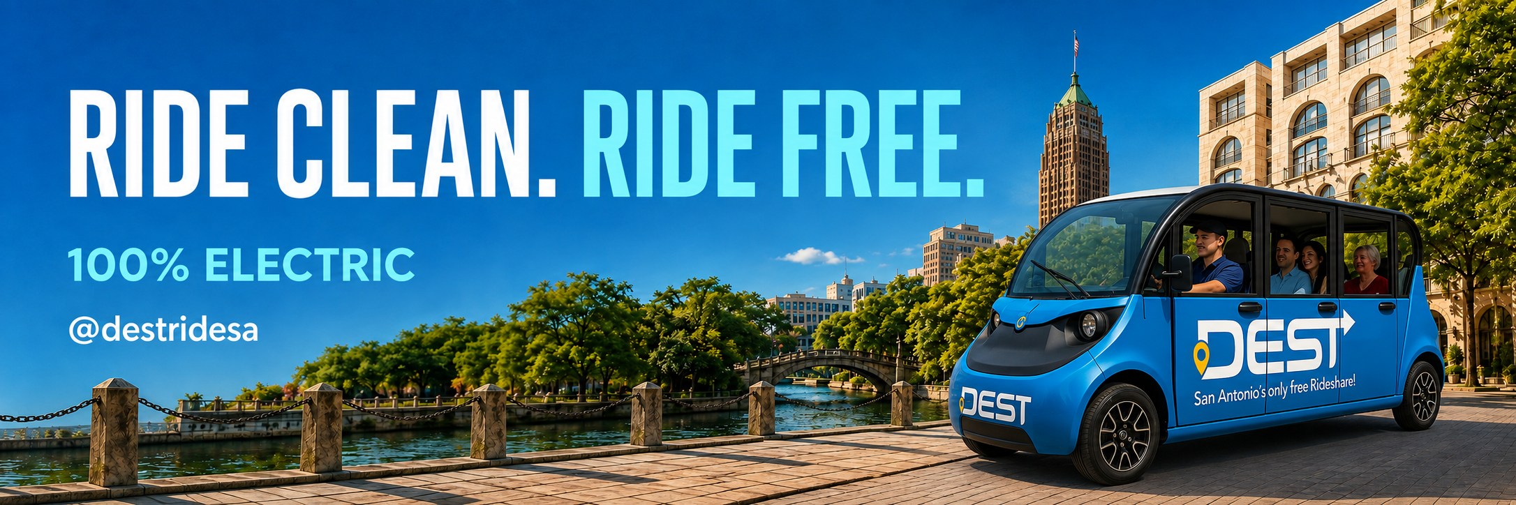 Ride Clean. Ride Free. 100% Electric.